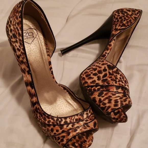 Leopard print high heels - Picture 1 of 3